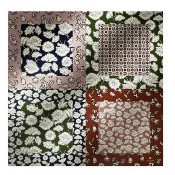 NWOT Max Mara Weekend Label-cut Printed Silk Twin Scarf Sz:90*90cm Spring/Summer - Picture 3 of 16